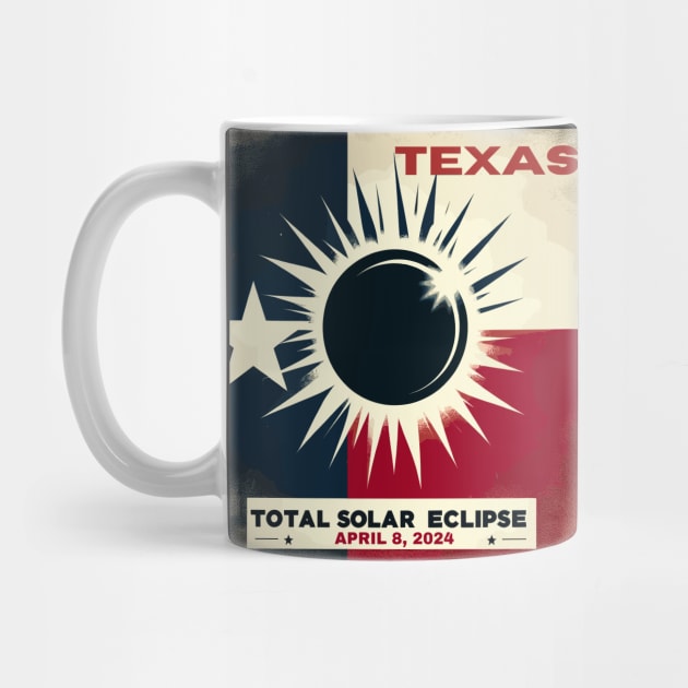 Texas Total solar eclipse 2024 by TomFrontierArt